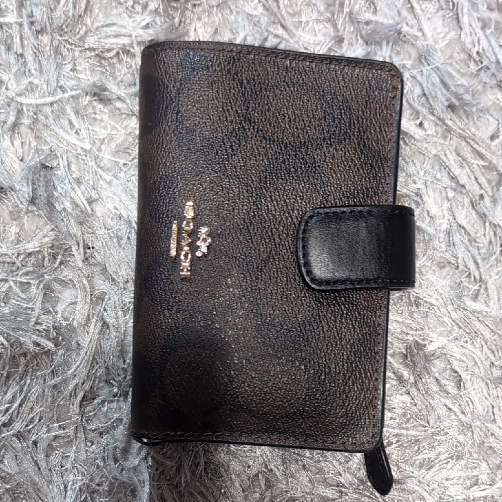 Coach Black and Brown Wallet